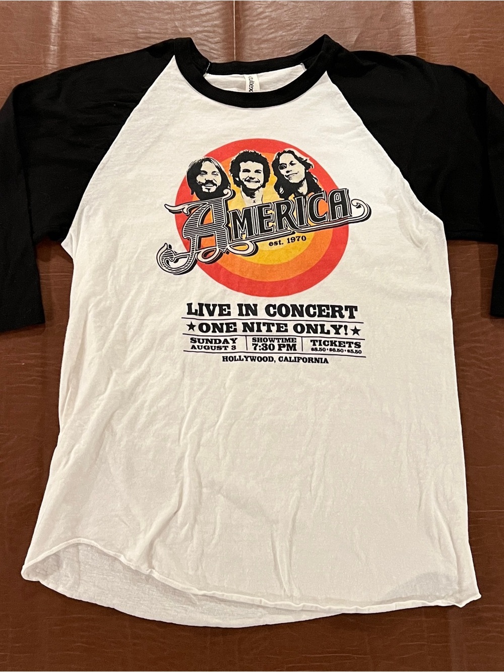 America Band Concert Raglan Shirt - Size Medium
